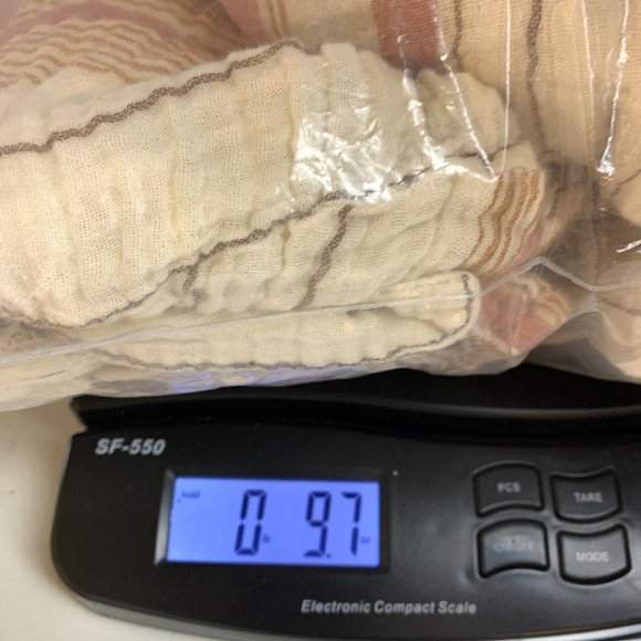 Free People Blouse Short Set Hooded Gauzy Stripe Beach Coastal Swim Cover Up - Picture 9 of 9